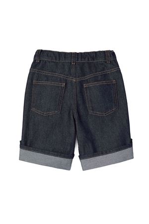 Shorts bambino in denim con nastro Web GUCCI KIDS | 853979XDDCE4759